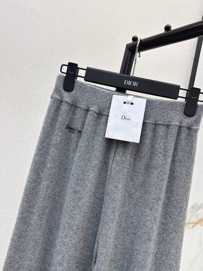 CD NEW Cashmere wide-leg pants