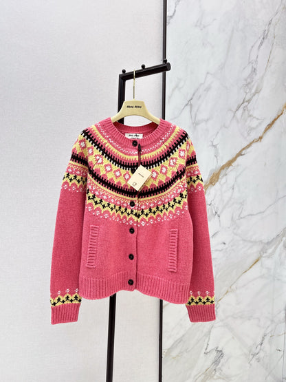 Miu NEW Jacquard cardigan