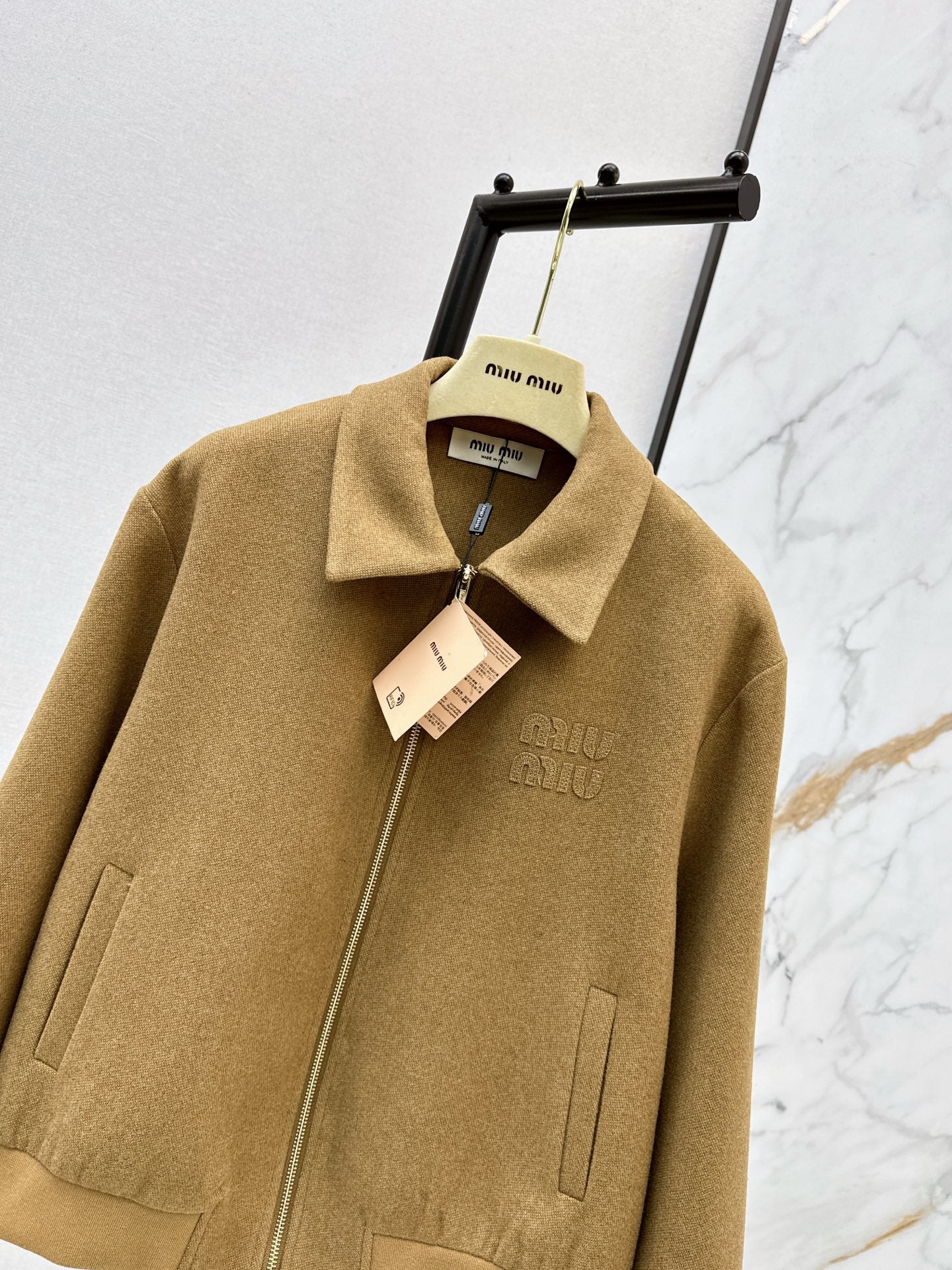 Miu NEW Letter Embroidered Jacket