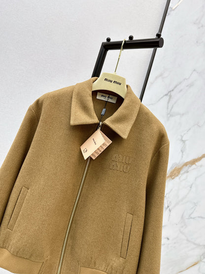 Miu NEW Letter Embroidered Jacket