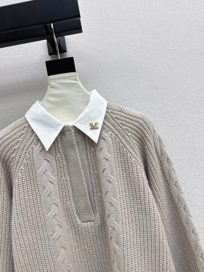 Max NEW Knitted Faux Two-Piece Sweater