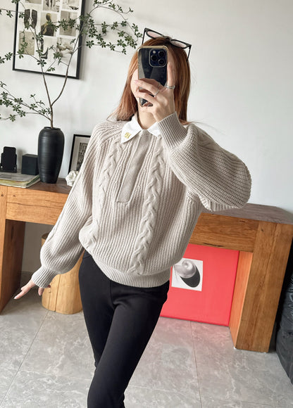 Max NEW Knitted Faux Two-Piece Sweater