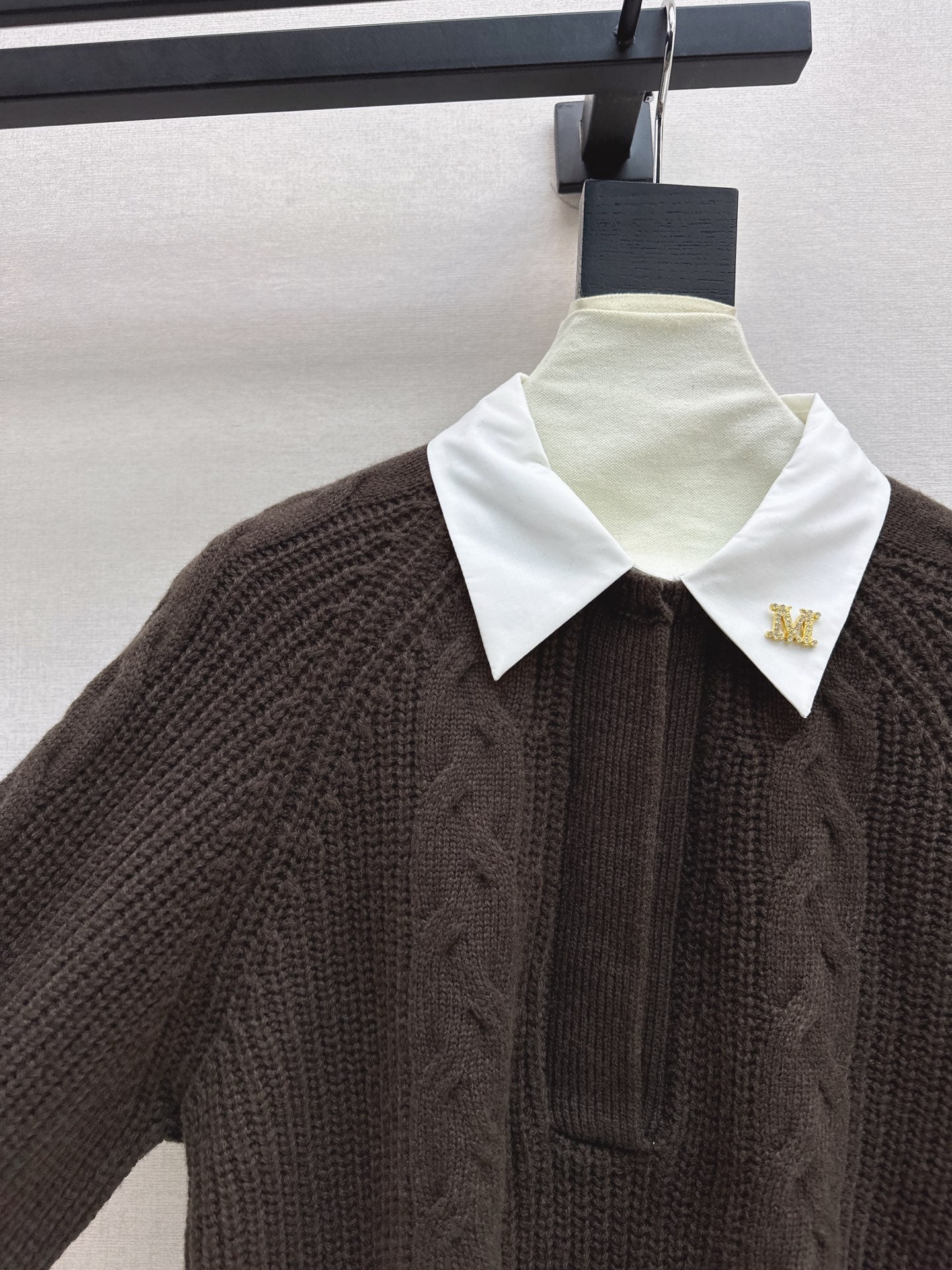 Max NEW Knitted Faux Two-Piece Sweater