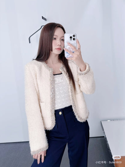 Ce1i NEW Beaded woven jacket