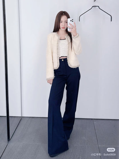 Ce1i NEW Beaded woven jacket