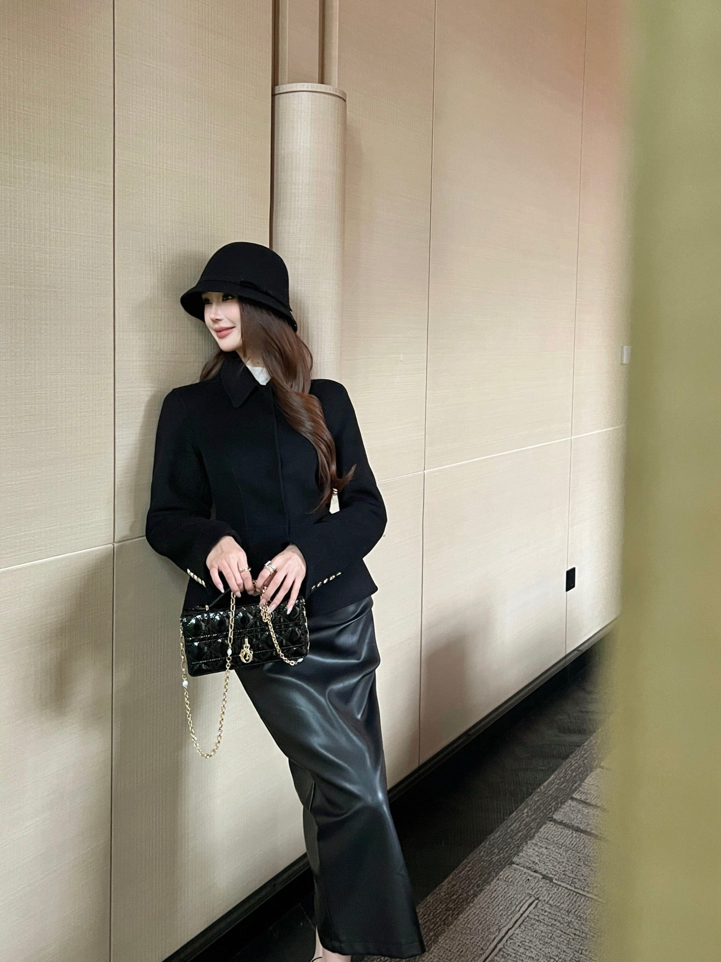 Loro NEW Double-faced wool cape coat