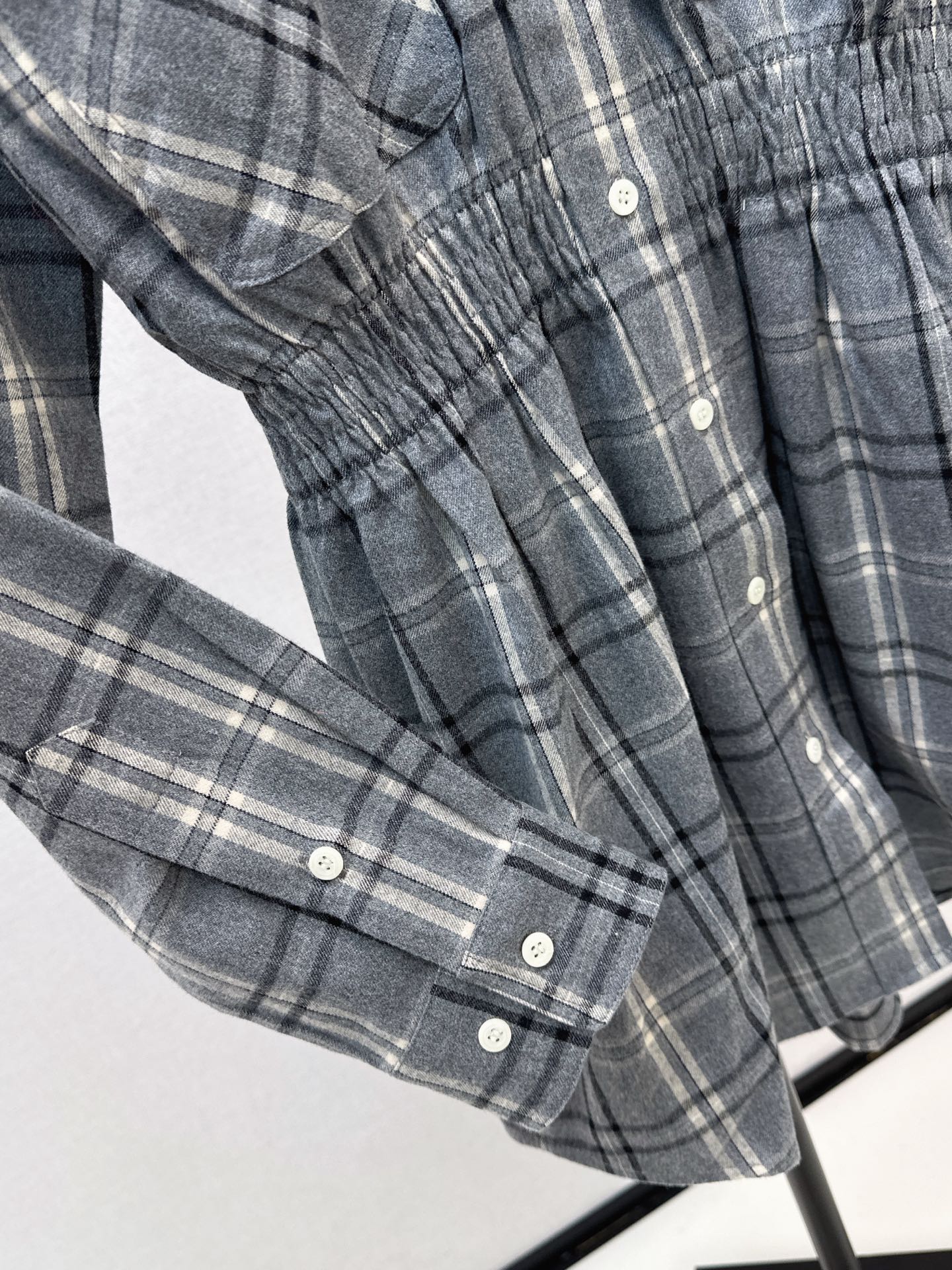 Miu NEW plaid shirt dress