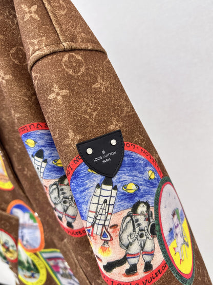Louis NEW badge print jacket