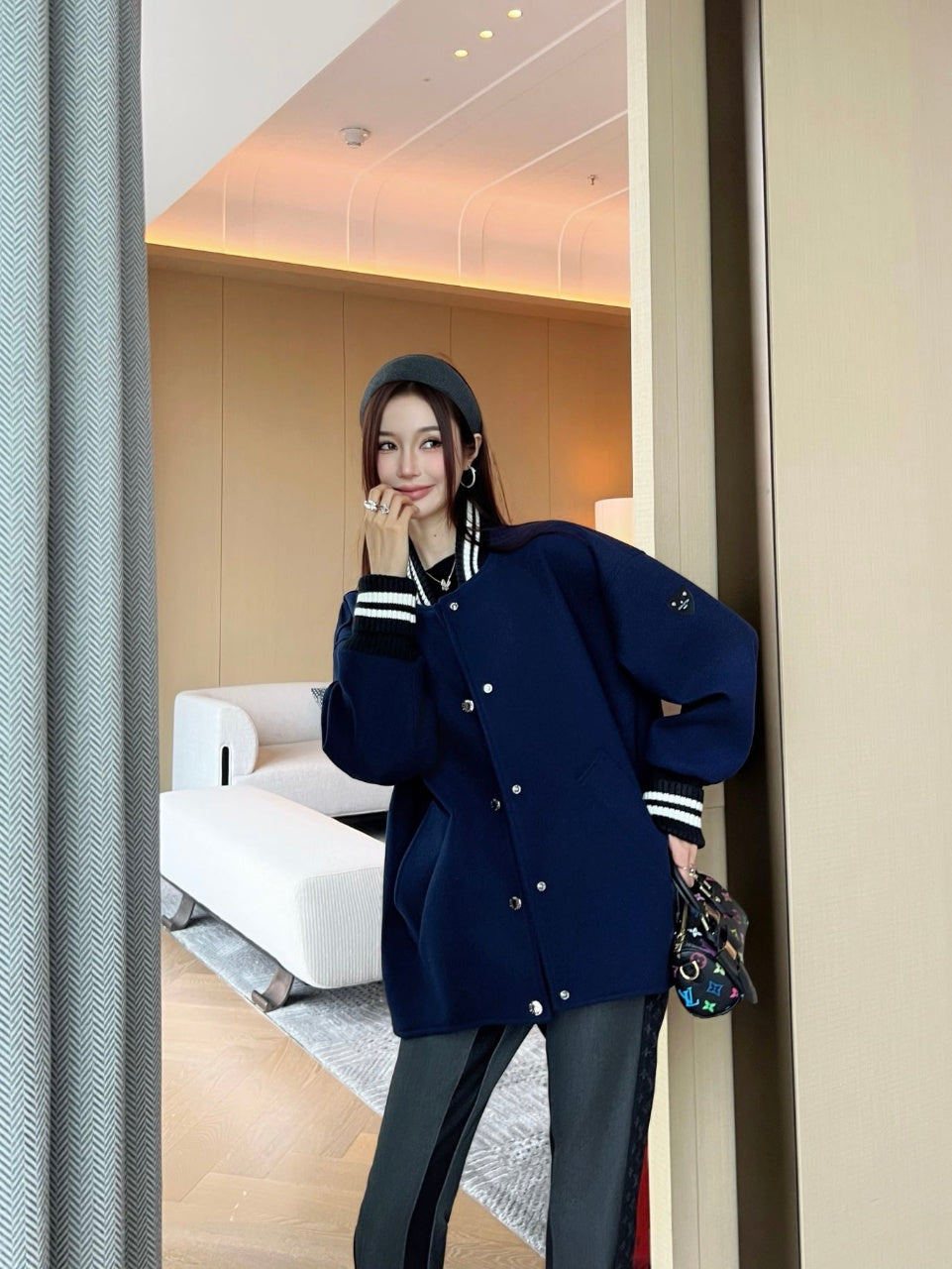 Louis NEW badge print jacket