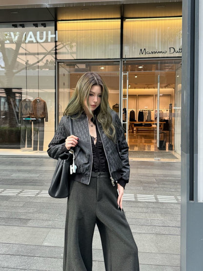 CD NEW Jacquard quilted jacket