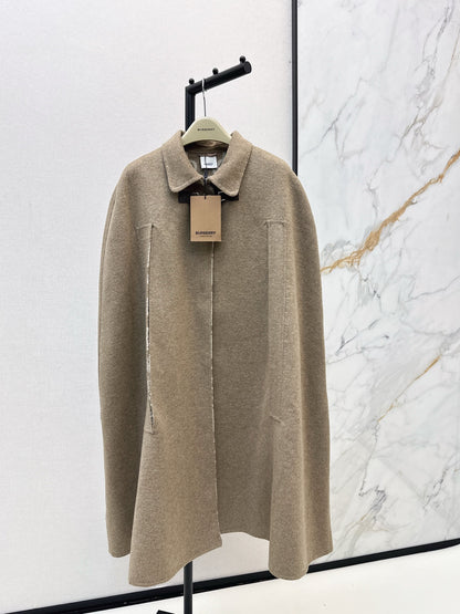 Bur NEW wool cape coat