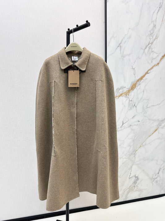 Bur NEW wool cape coat
