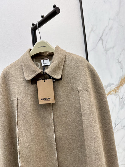 Bur NEW wool cape coat