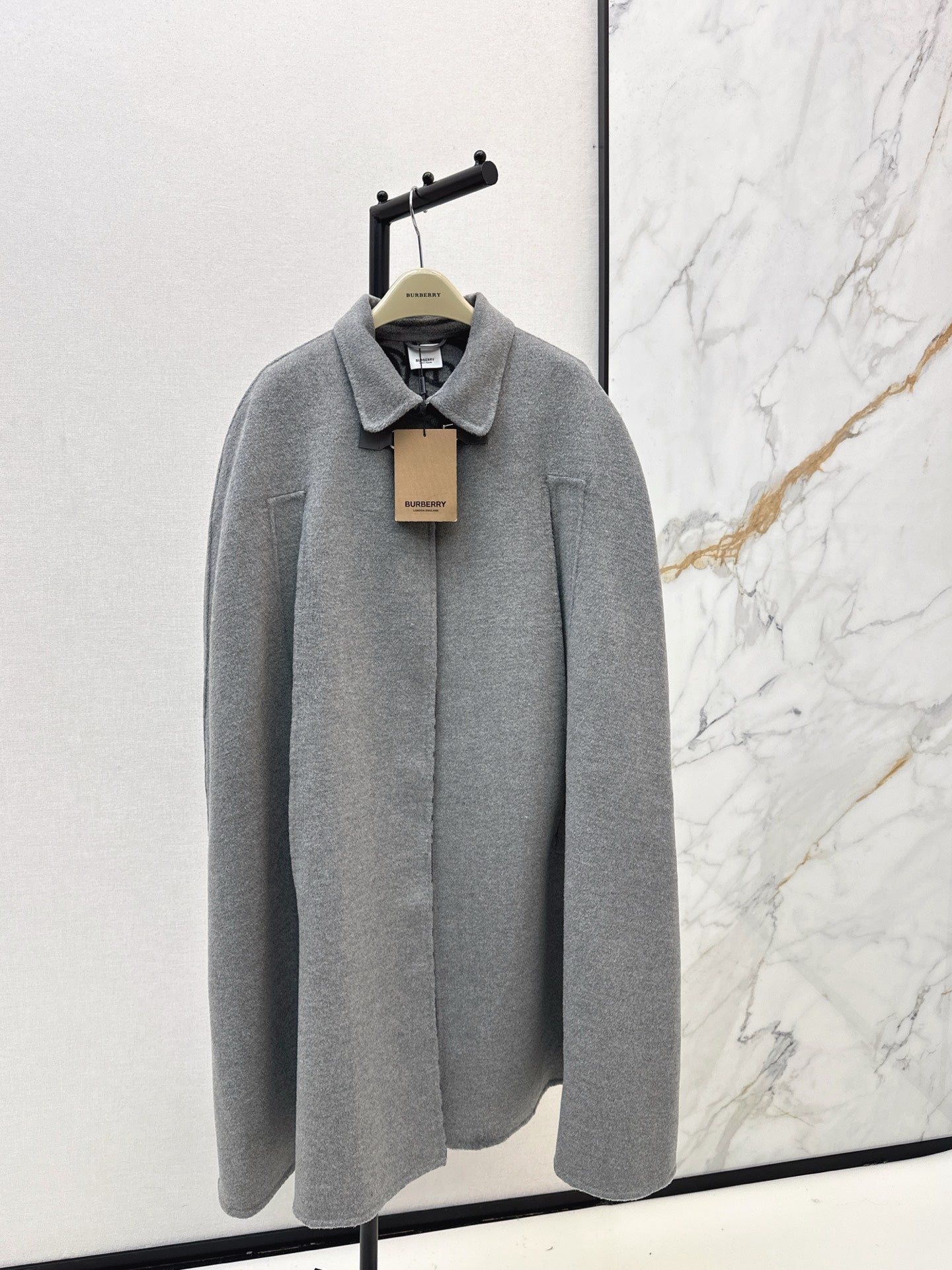 Bur NEW wool cape coat