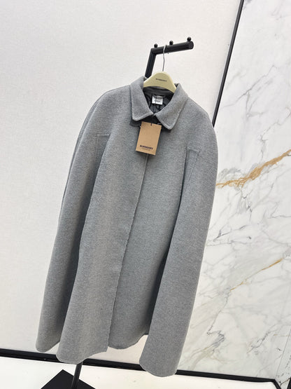 Bur NEW wool cape coat