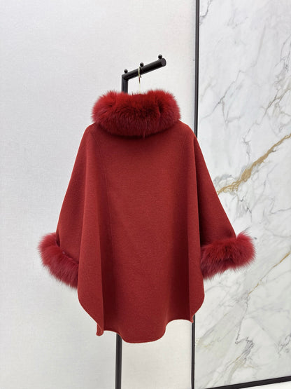 Chan NEW Woolen  cape coat