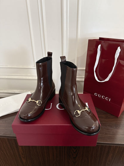 Guc New Horsebit Martin Boots