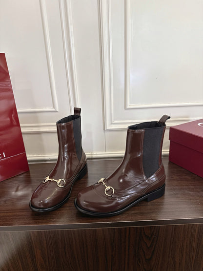 Guc New Horsebit Martin Boots