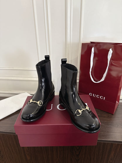 Guc New Horsebit Martin Boots