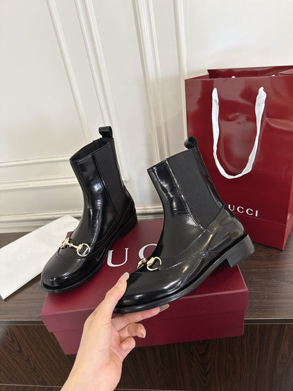 Guc New Horsebit Martin Boots