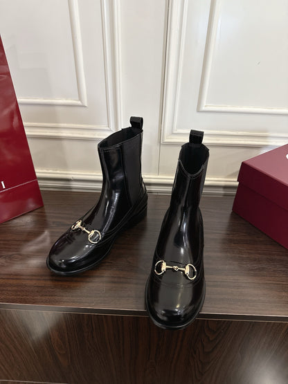 Guc New Horsebit Martin Boots