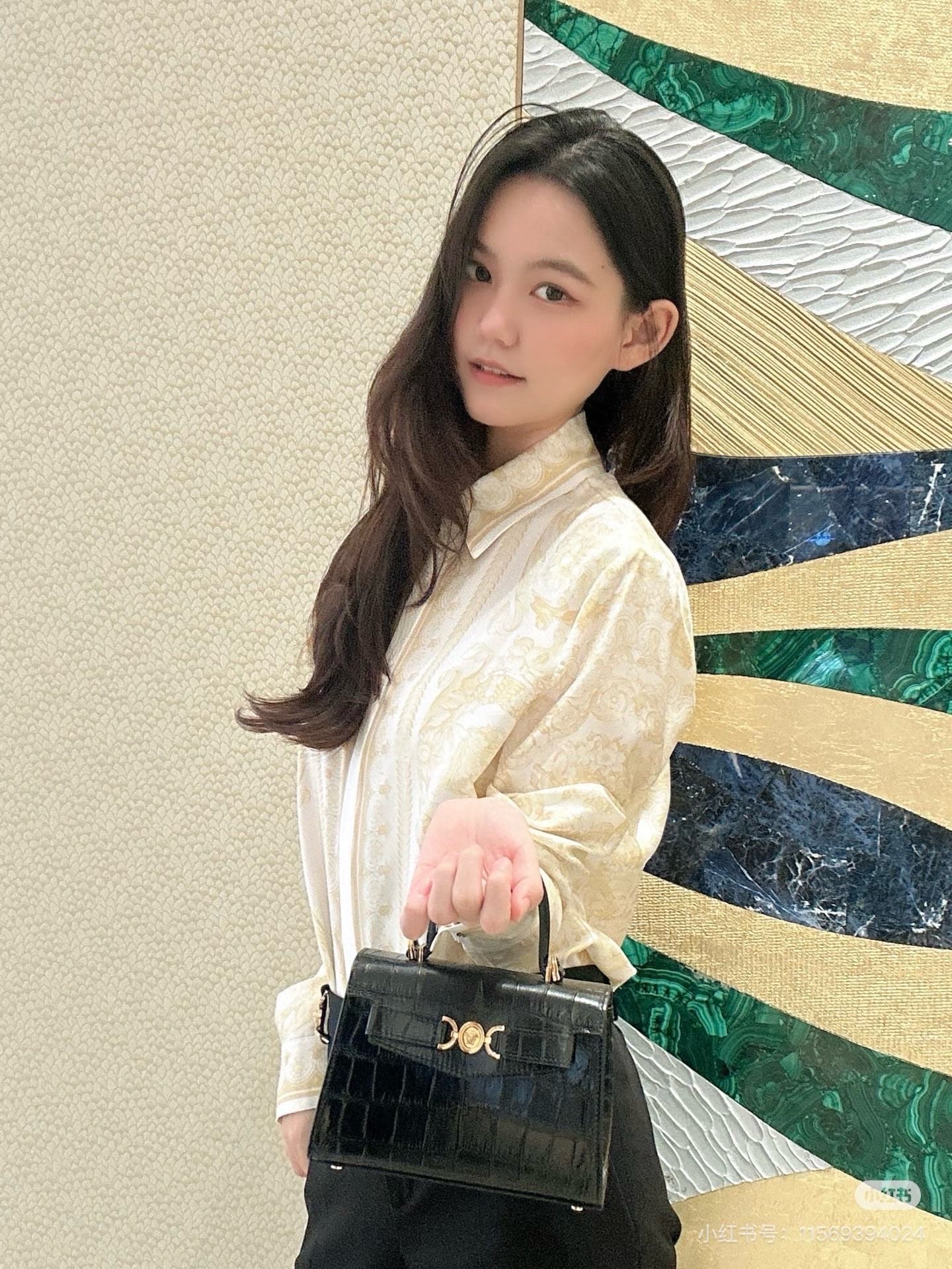 Ver NEW Printed silk shirt