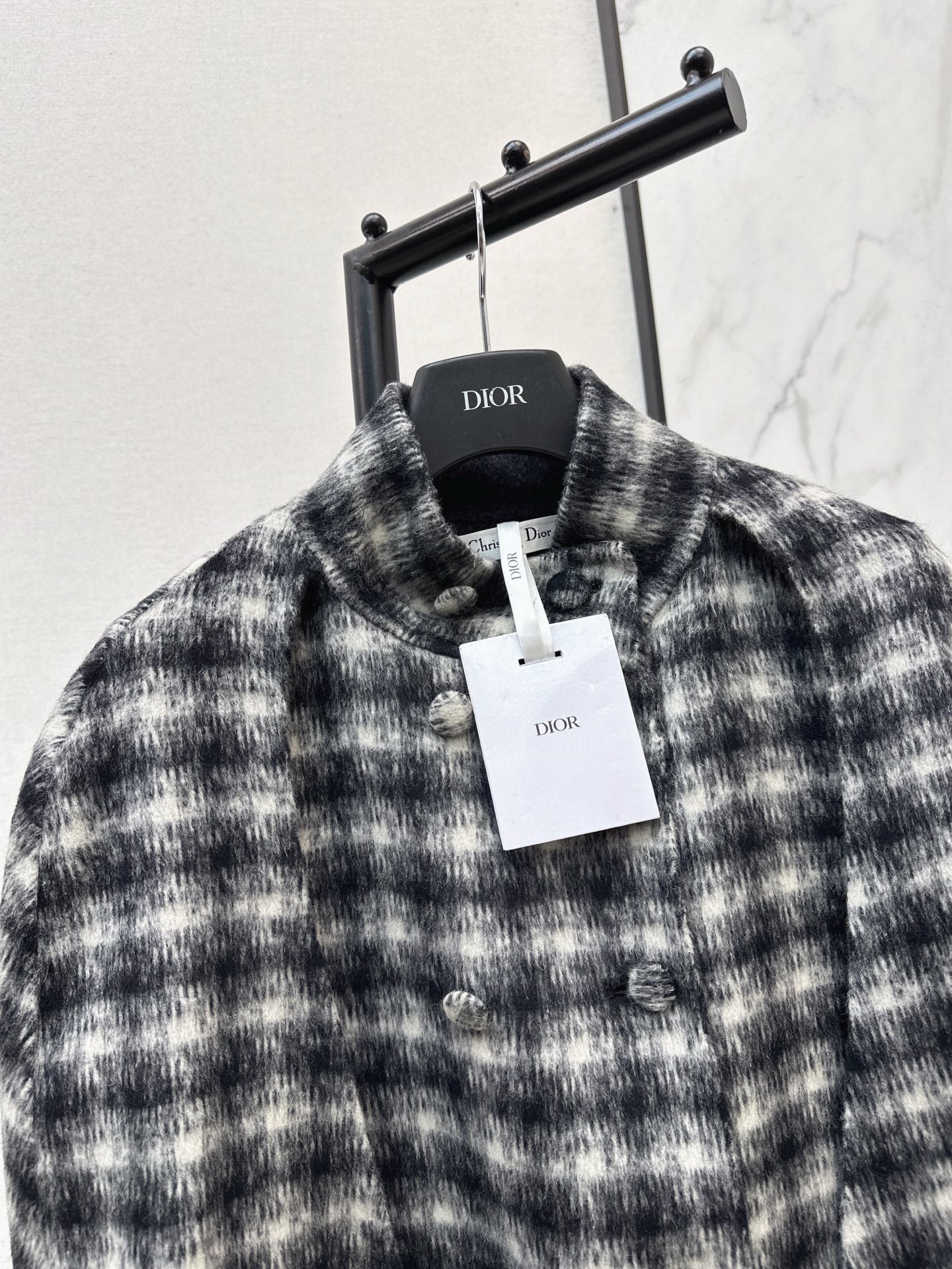 CD NEW plaid shawl cape coat