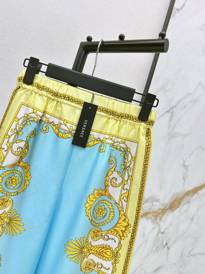 Vers NEW Printed silk pants