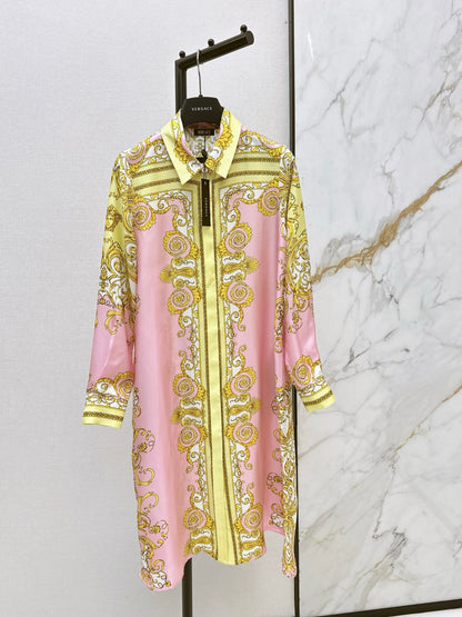 Vers NEW Printed silk dress