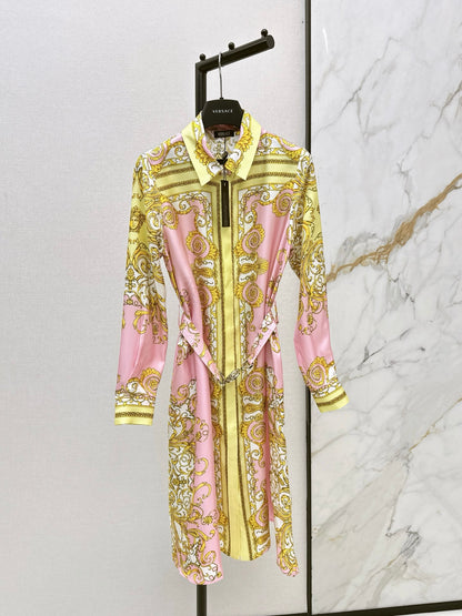 Vers NEW Printed silk dress