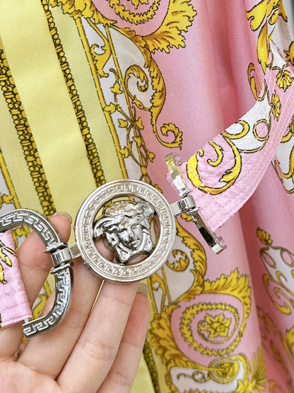 Vers NEW Printed silk dress