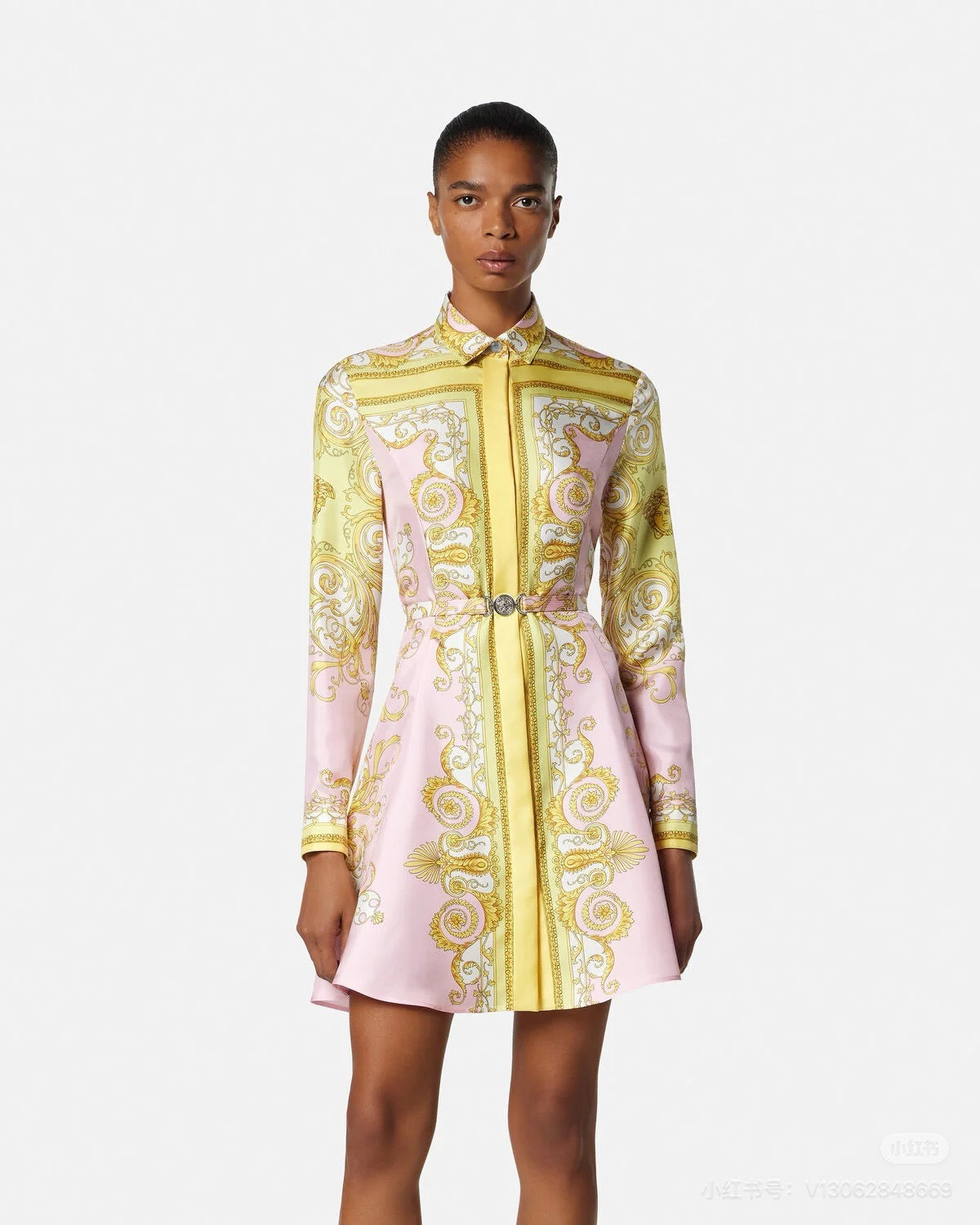 Vers NEW Printed silk dress