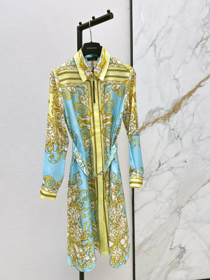 Vers NEW Printed silk dress