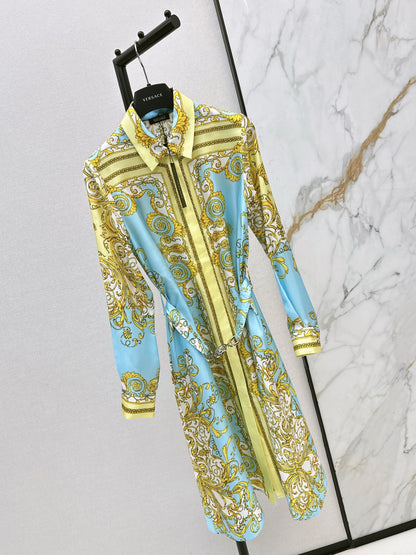 Vers NEW Printed silk dress