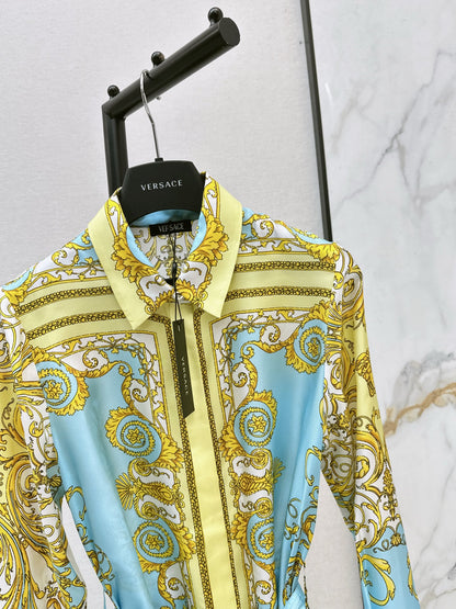 Vers NEW Printed silk dress