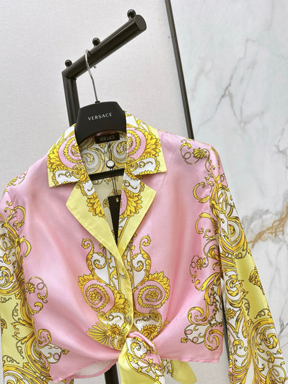 Vers NEW Printed silk shirt
