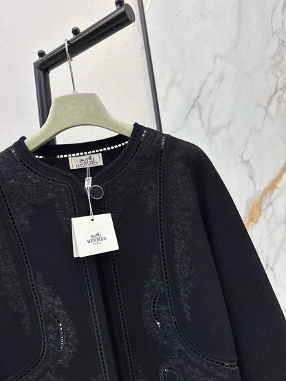 Herm NEW Embroidered cashmere jacket