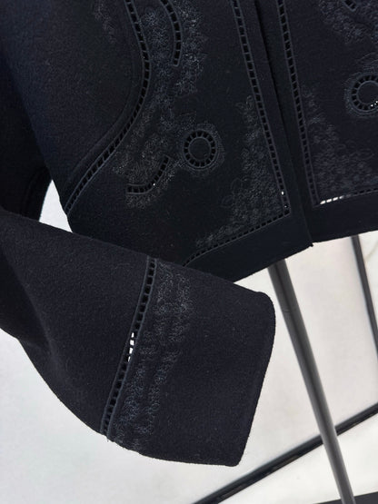 Herm NEW Embroidered cashmere jacket