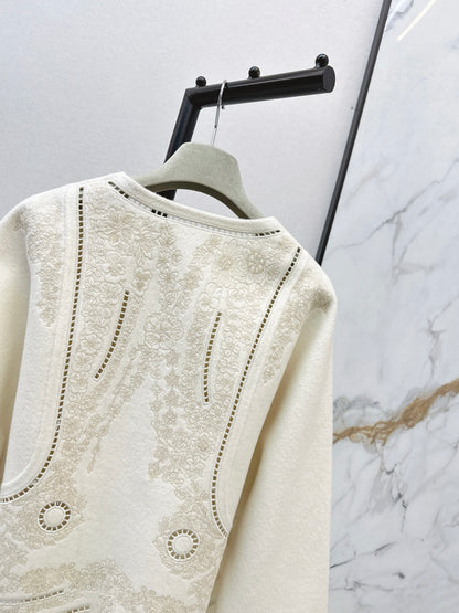 Herm NEW Embroidered cashmere jacket