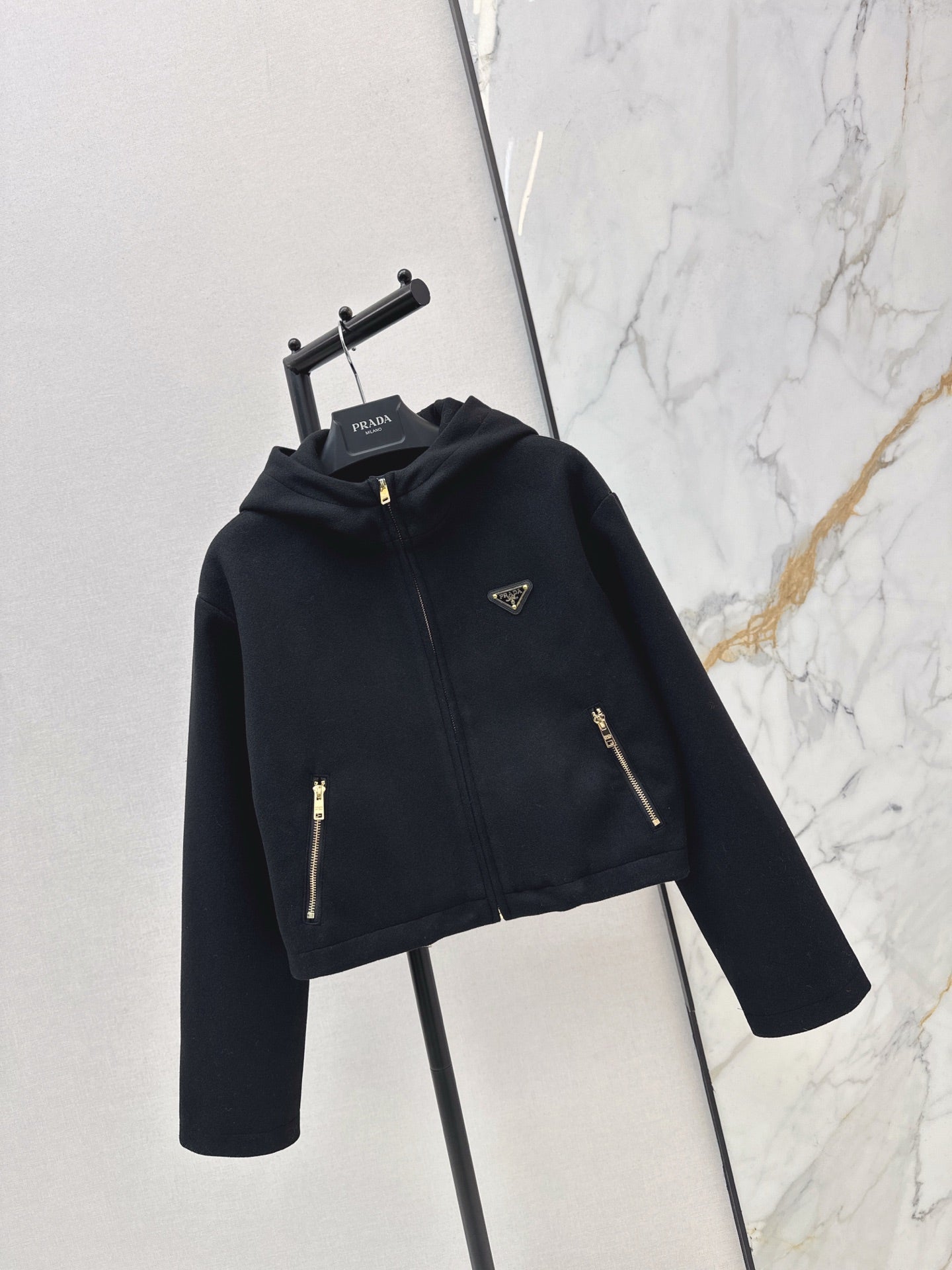 Pra NEW wool hooded jacket