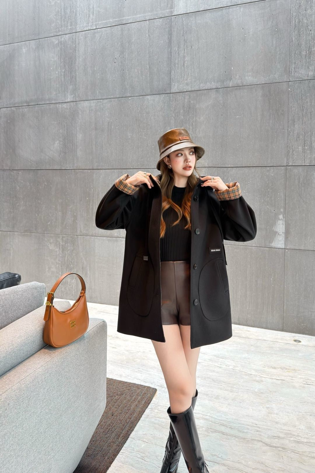 Miu NEW woolen  overcoats