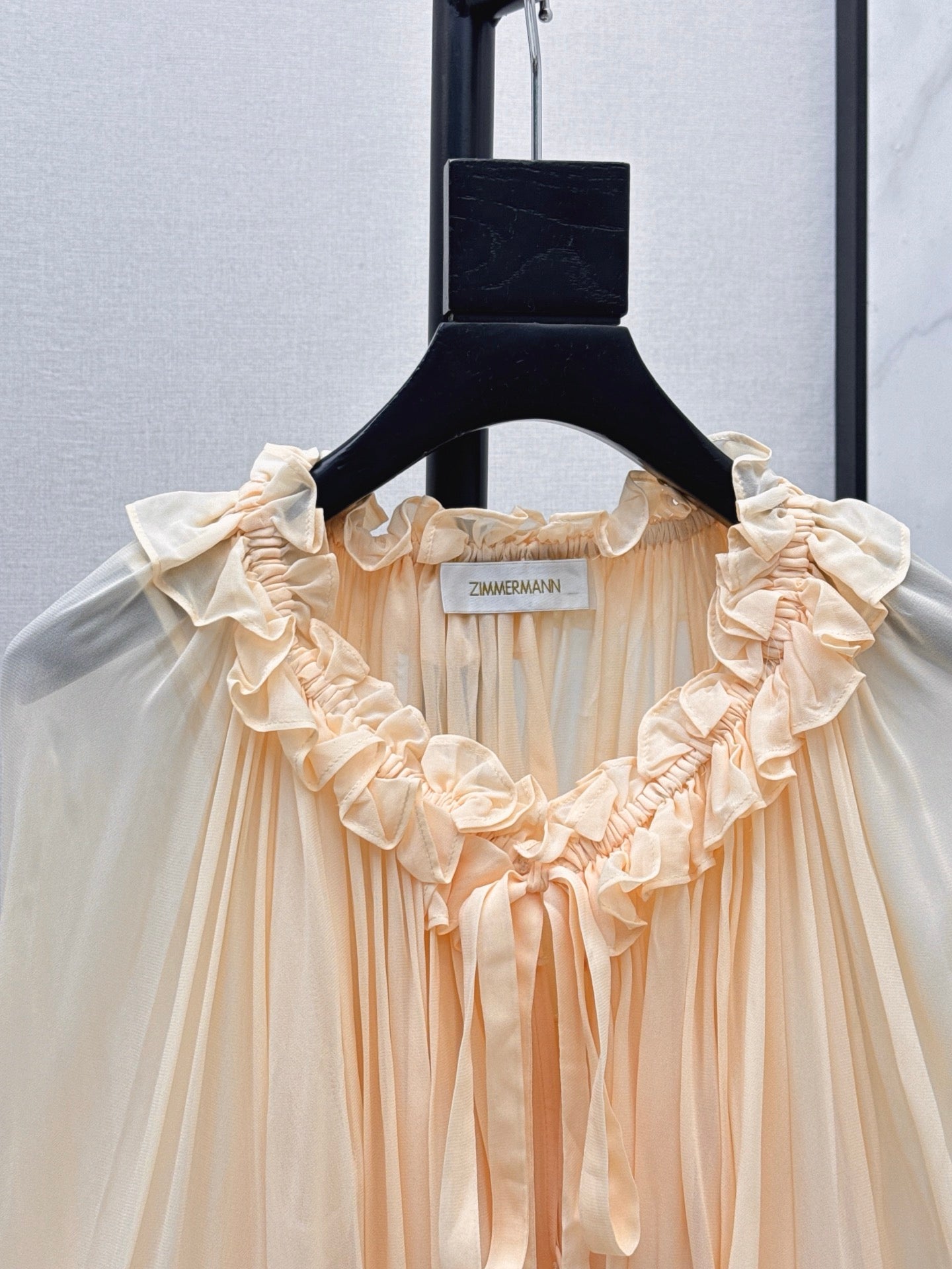 Zimm NEW Silk puff sleeve shirt