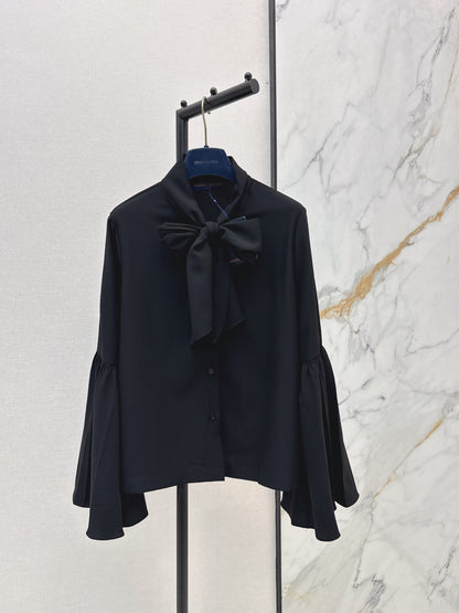 Louis NEW ribbon flare sleeve shirt