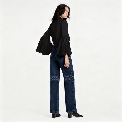 Louis NEW ribbon flare sleeve shirt