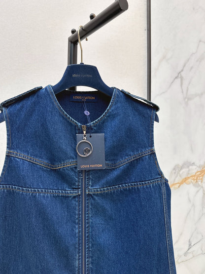 Louis NEW sleeveless denim dress