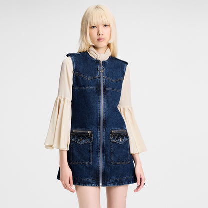 Louis NEW sleeveless denim dress