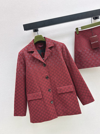 Guc NEW jacquard woven blazer