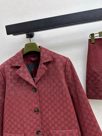 Guc NEW jacquard woven blazer