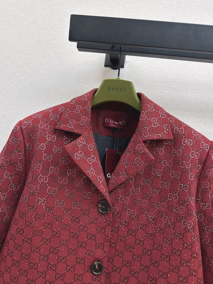 Guc NEW jacquard woven blazer