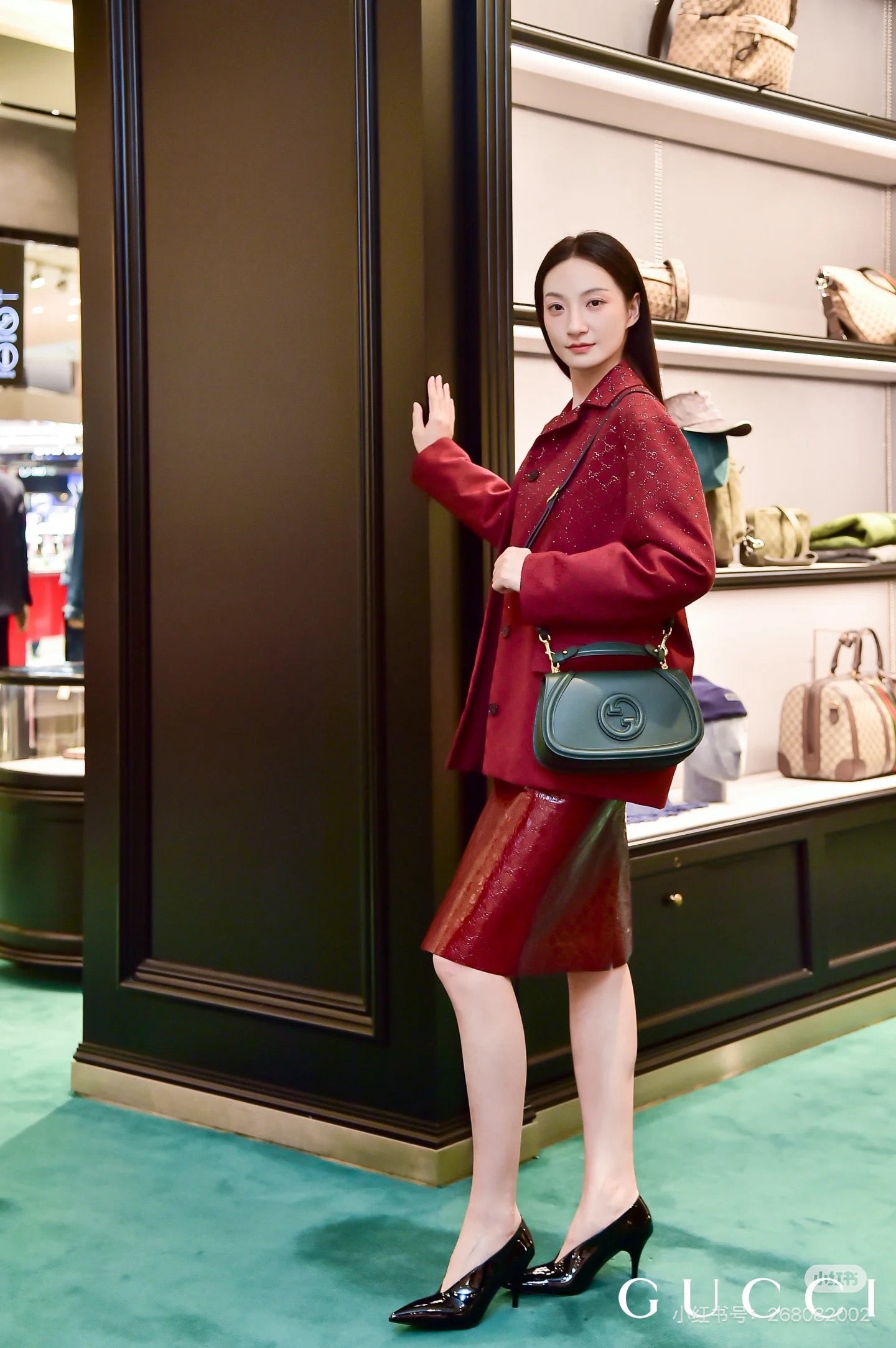 Guc NEW jacquard woven blazer